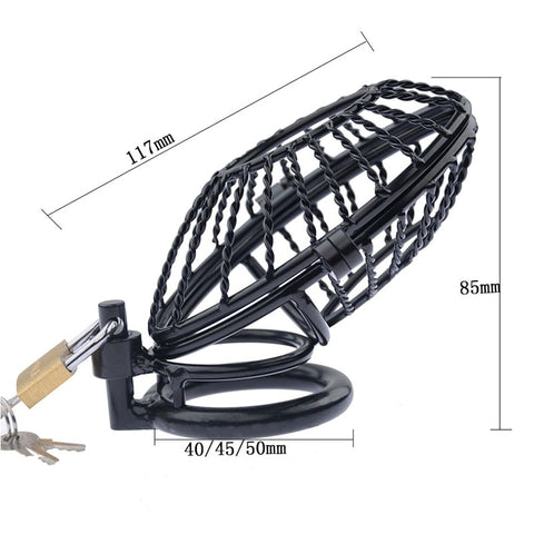 Cage de Chasteté Noir - Berceau