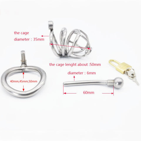 Cage de chasteté Urètre Serpentar M